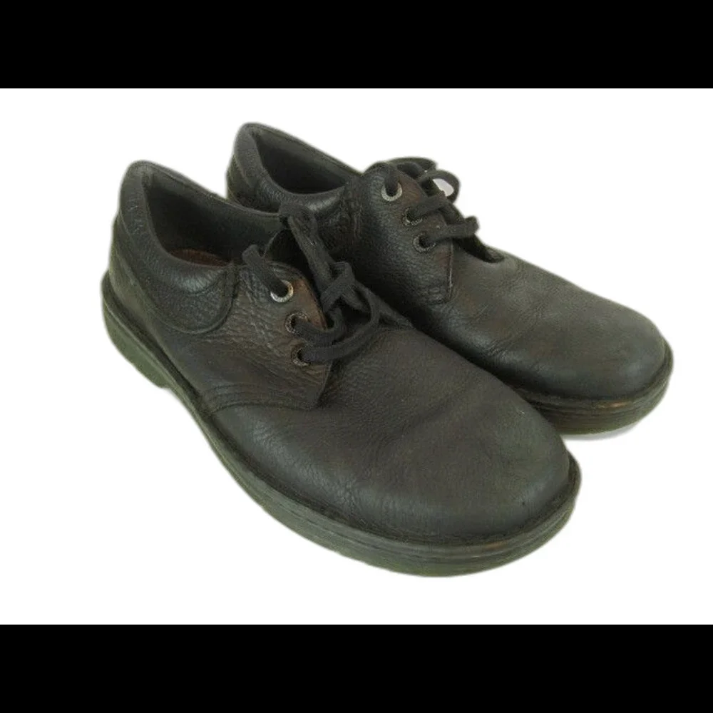 Mens Dr. Martens Hampshire Black Leather Slip Resistant Industrial Shoes sz 11M